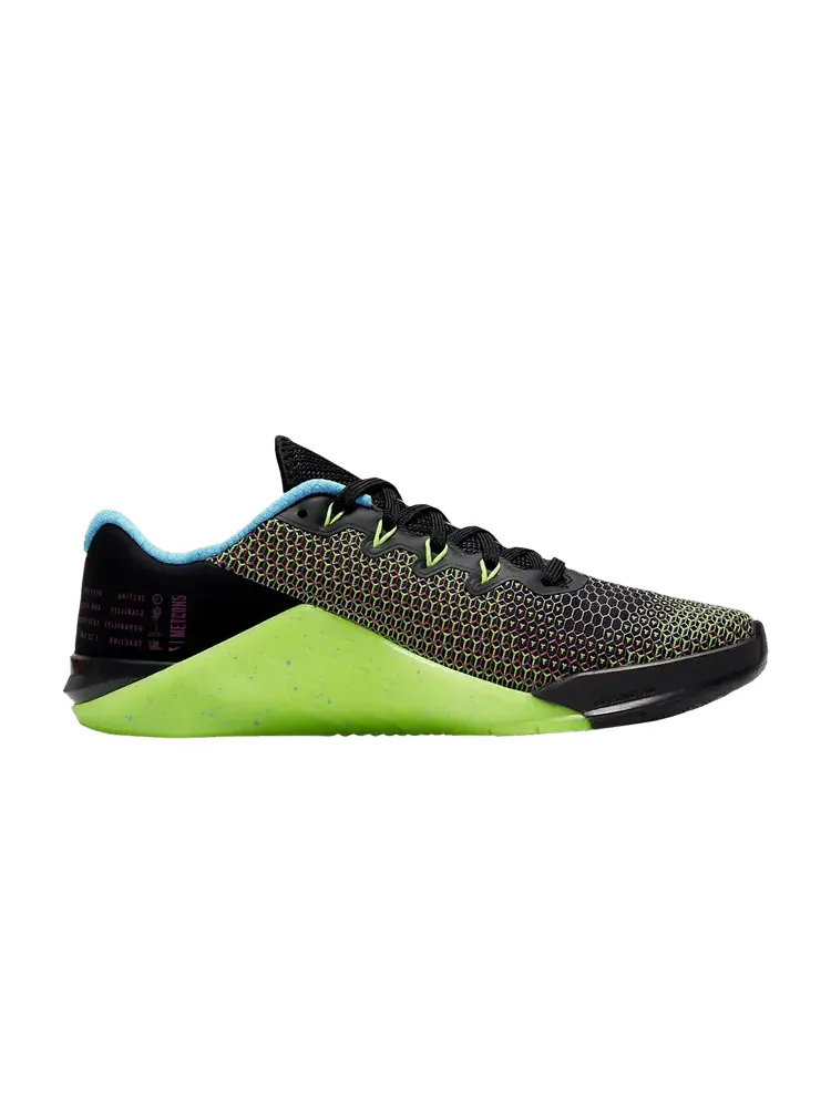 Кроссовки Wmns Metcon 5 AMP 'Black Green Strike' — изображение 1 из 1, черный зеленый
