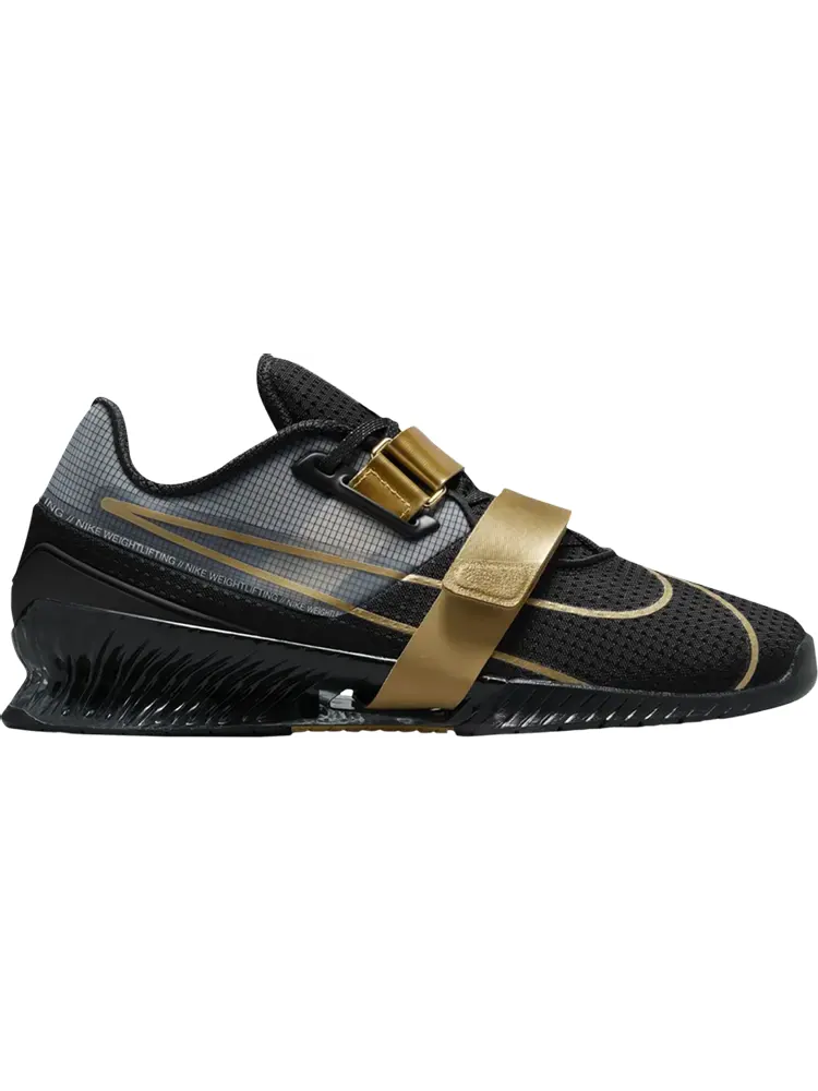 Кроссовки Nike Romaleos 4 Black Metallic Gold — изображение 1 из 1, черный