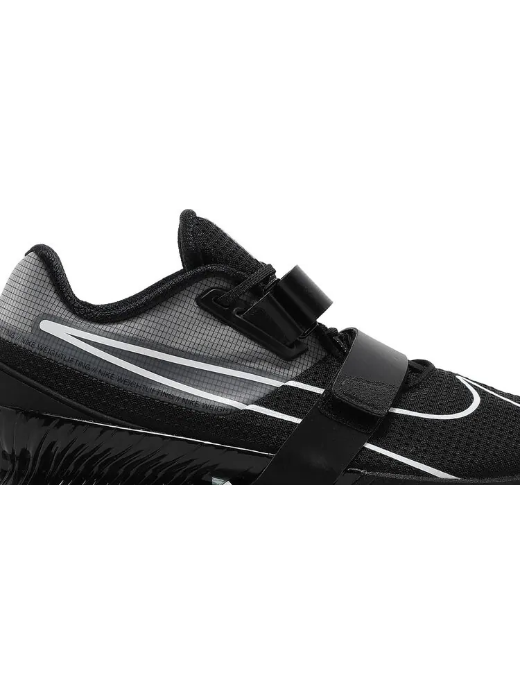 Кроссовки Nike Romaleos 4 Black/White — изображение 2 из 9, черный