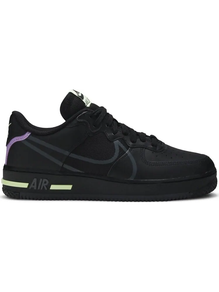 Кроссовки Nike Air Force 1 React 'Violet Star' — изображение 1 из 8, черный