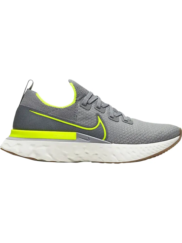 Кроссовки Nike React Infinity Run Flyknit 'Particle Grey Volt' — изображение 1 из 1, серый