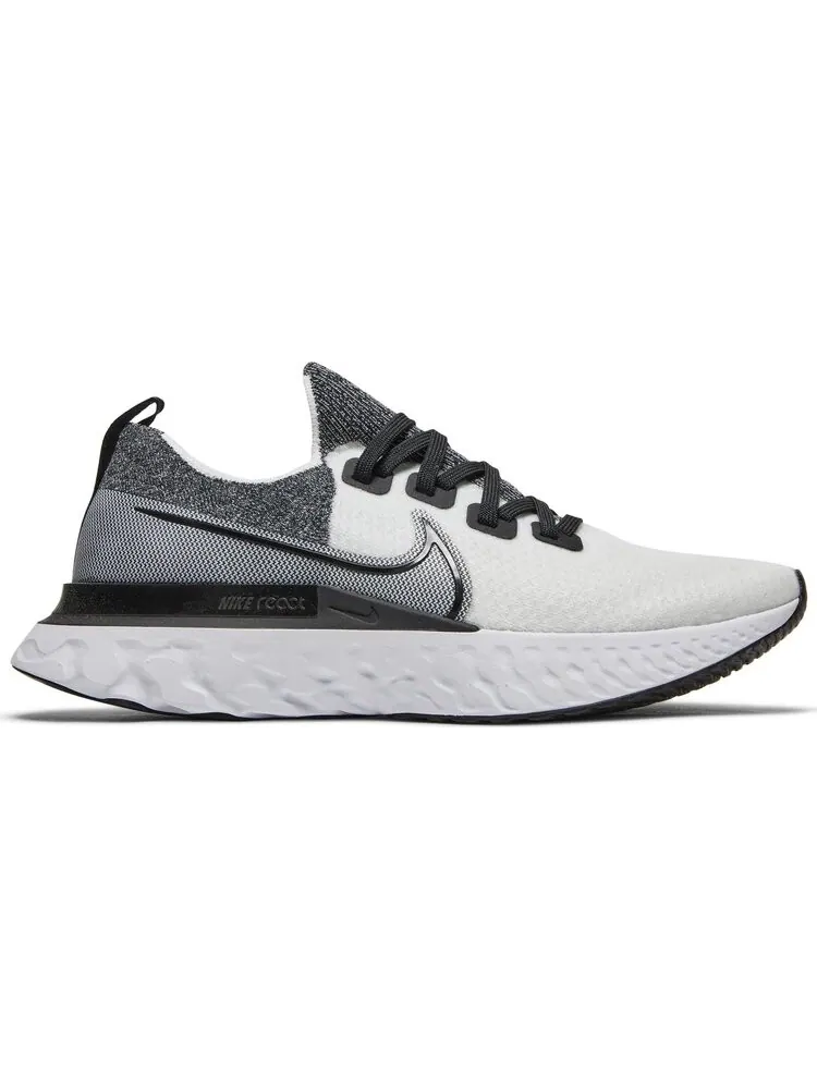 Кроссовки Nike React Infinity Run Flyknit 'Black White' — изображение 1 из 8, черный