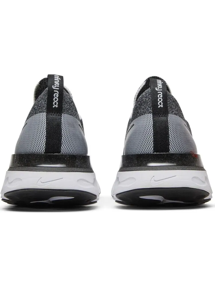 Кроссовки Nike React Infinity Run Flyknit 'Black White' — изображение 6 из 8, черный