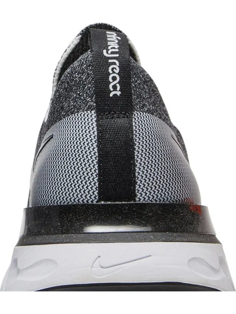 Кроссовки Nike React Infinity Run Flyknit 'Black White' — изображение 7 из 8, черный