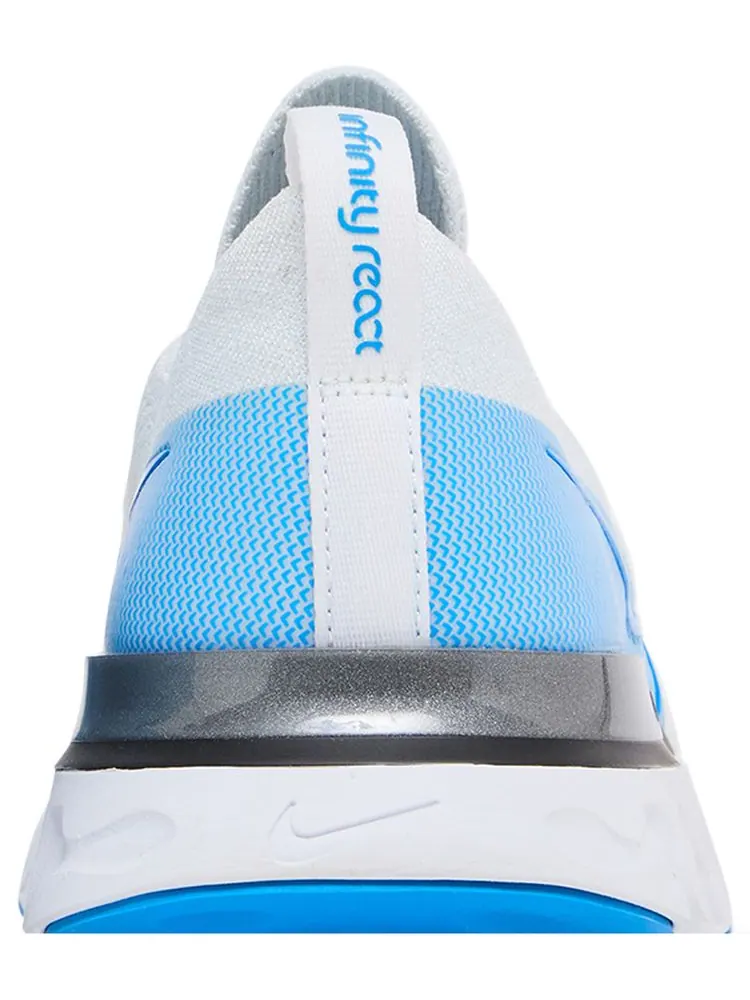 Кроссовки Nike React Infinity Run Flyknit 'White Photo Blue' — изображение 7 из 8, белый