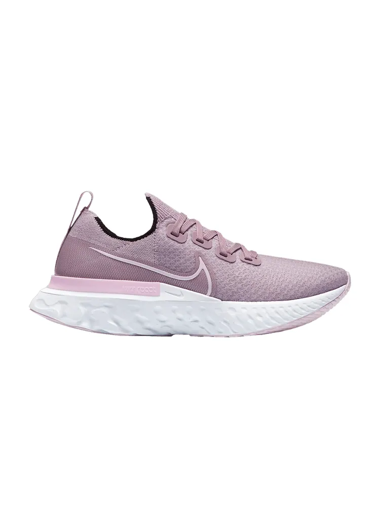 Кроссовки Nike Wmns React Infinity Run Flyknit 'Plum Fog' — изображение 1 из 1, белый/розовый
