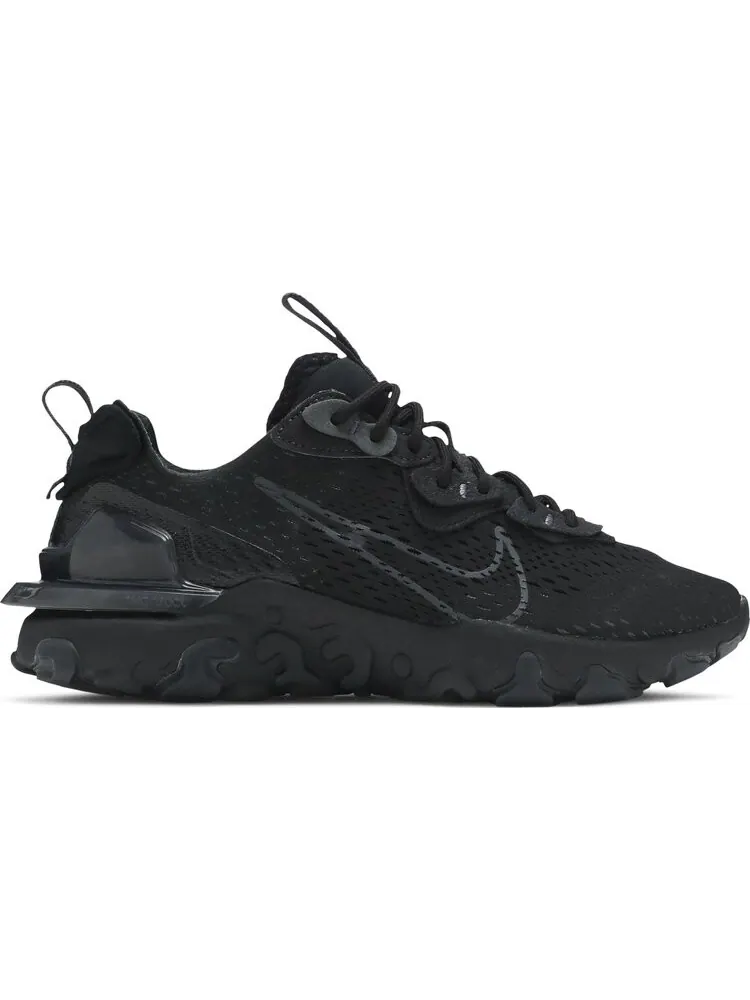 Кроссовки Nike React Vision 'Triple Black' — изображение 1 из 8, черный