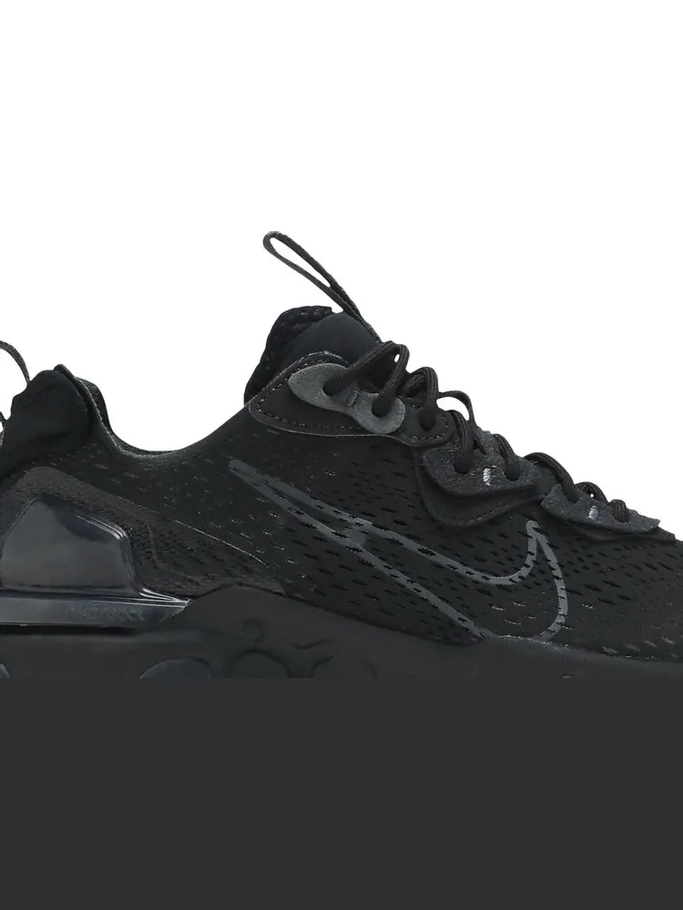 Кроссовки Nike React Vision 'Triple Black' — изображение 2 из 8, черный