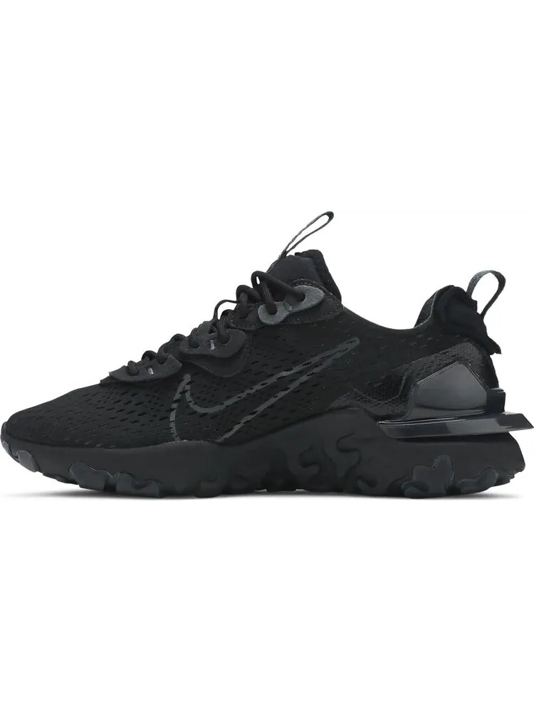 Кроссовки Nike React Vision 'Triple Black' — изображение 3 из 8, черный