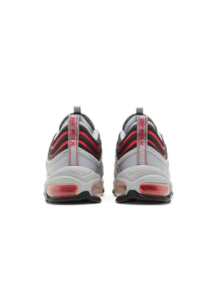 Кроссовки Nike Air Max 97 Felt GS 'Wolf Grey' — изображение 7 из 9, серый/красный/черный