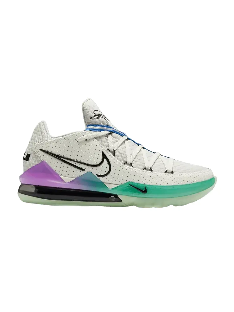Кроссовки Nike LeBron 17 Low EP 'Glow In The Dark' — изображение 1 из 1, черный/синий