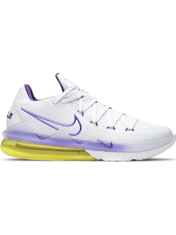 Кроссовки Nike LeBron 17 Low 'Lakers' — изображение 1 из 8, белый