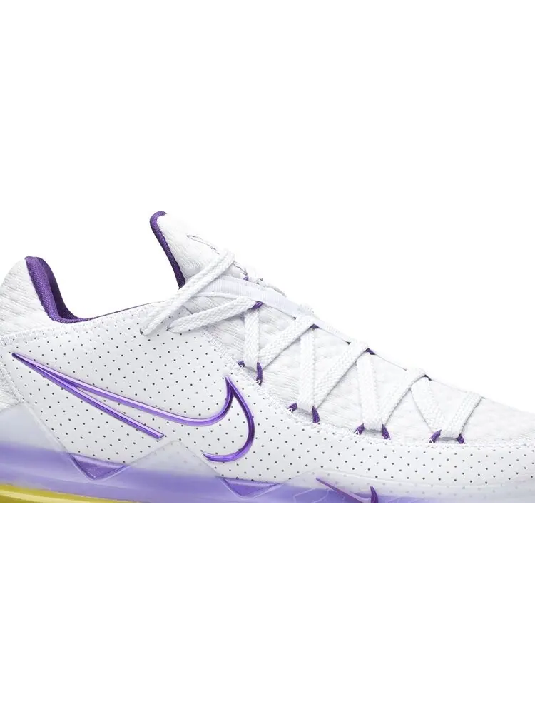 Кроссовки Nike LeBron 17 Low 'Lakers' — изображение 2 из 8, белый