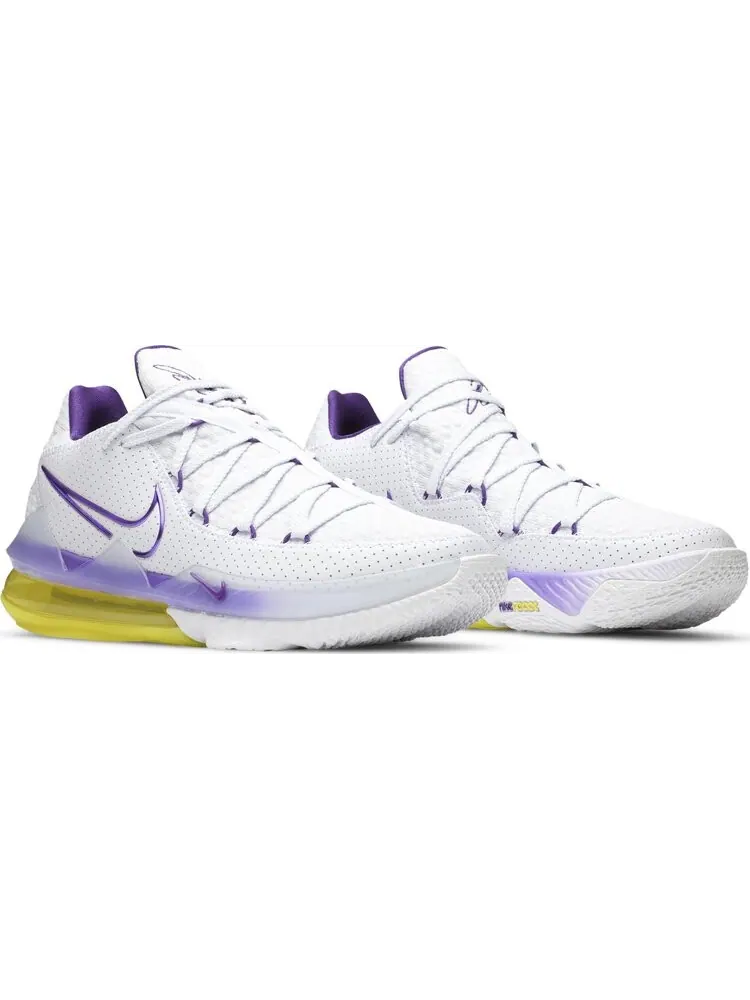 Кроссовки Nike LeBron 17 Low 'Lakers' — изображение 8 из 8, белый
