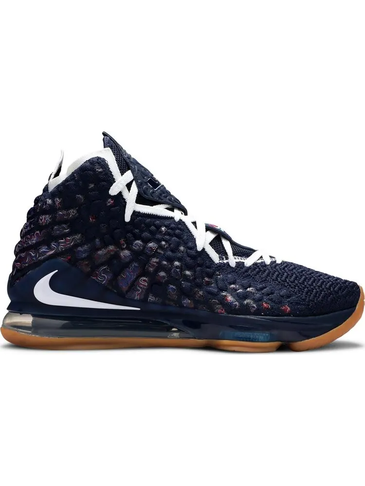 Кроссовки Nike LeBron 17 'UConn' — изображение 1 из 8, синий