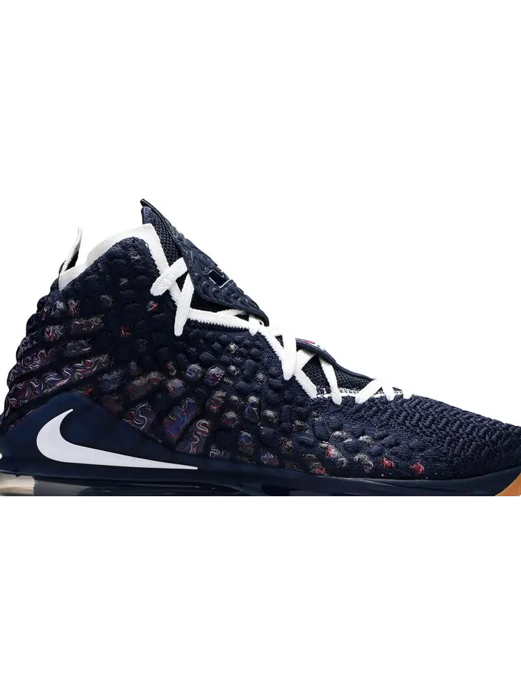 Кроссовки Nike LeBron 17 'UConn' — изображение 2 из 8, синий