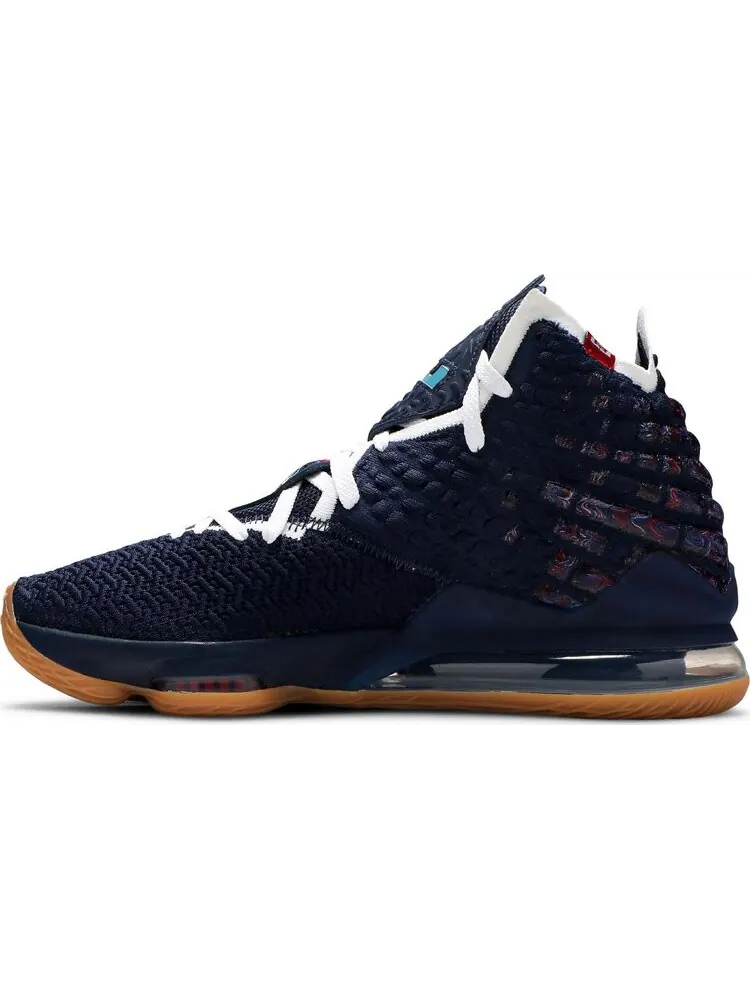 Кроссовки Nike LeBron 17 'UConn' — изображение 3 из 8, синий