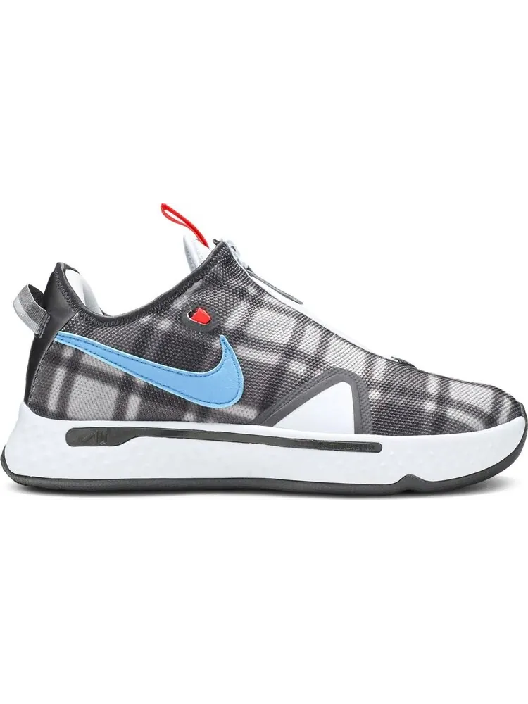Кроссовки Nike PG 4 'Plaid' — изображение 1 из 8, серый