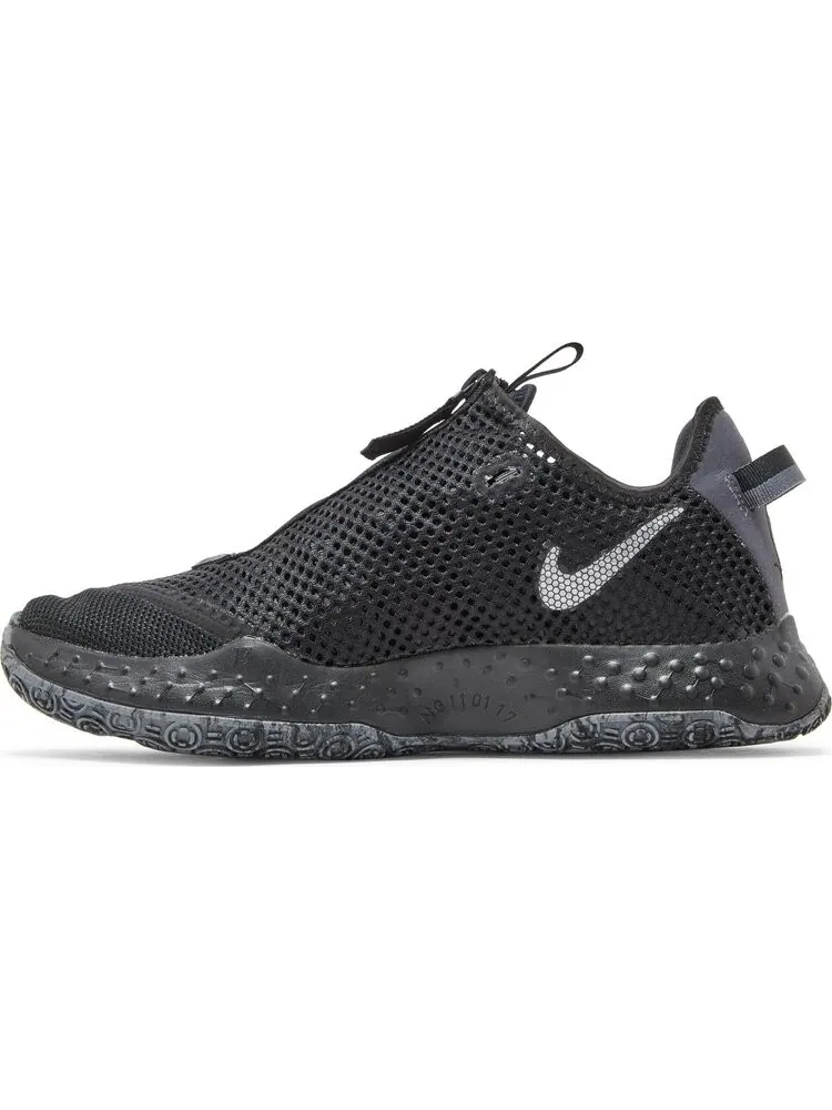 Кроссовки Nike PG 4 'Black Metallic Dark Grey' — изображение 3 из 8, черный
