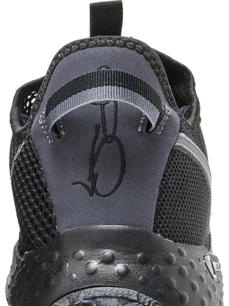 Кроссовки Nike PG 4 'Black Metallic Dark Grey' — изображение 7 из 8, черный