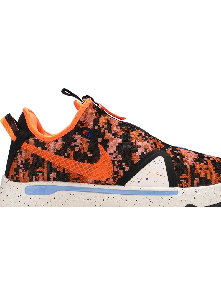 Кроссовки Nike PG 4 'Digi-Camo' — изображение 2 из 8, оранжевый