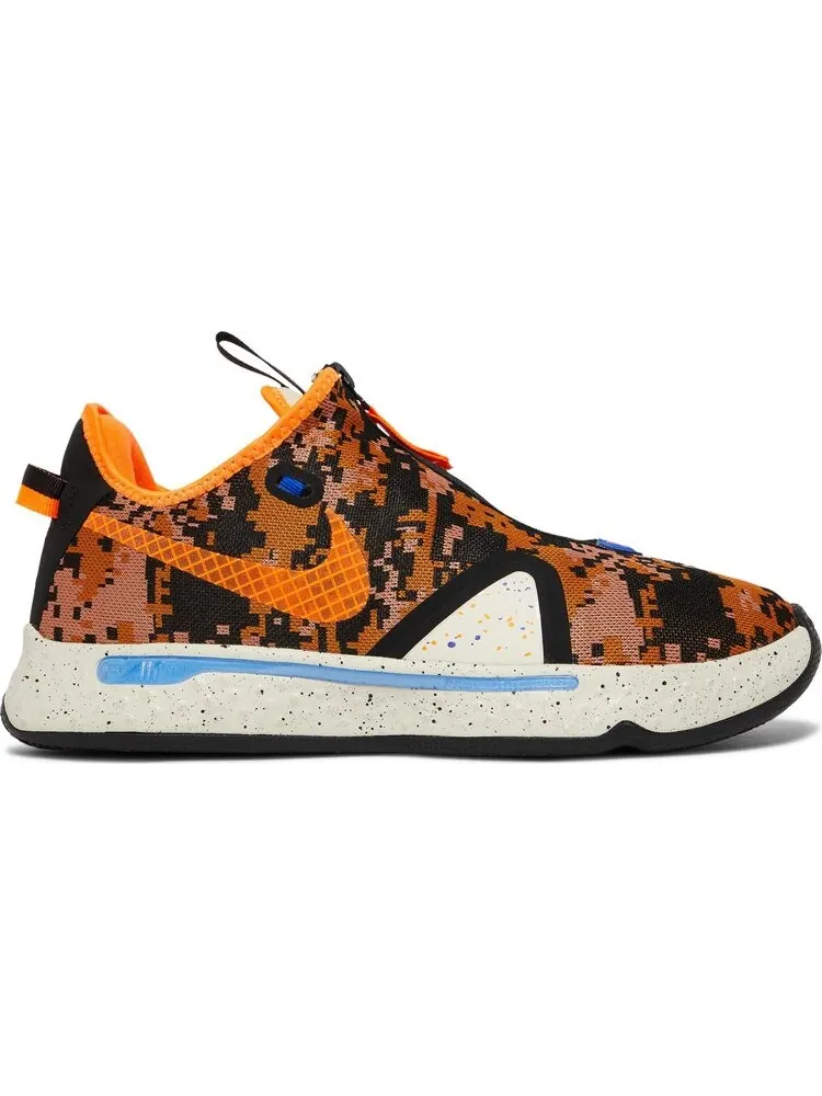 Кроссовки Nike PG 4 EP 'Digi Camo - Total Orange' — изображение 1 из 8, оранжевый