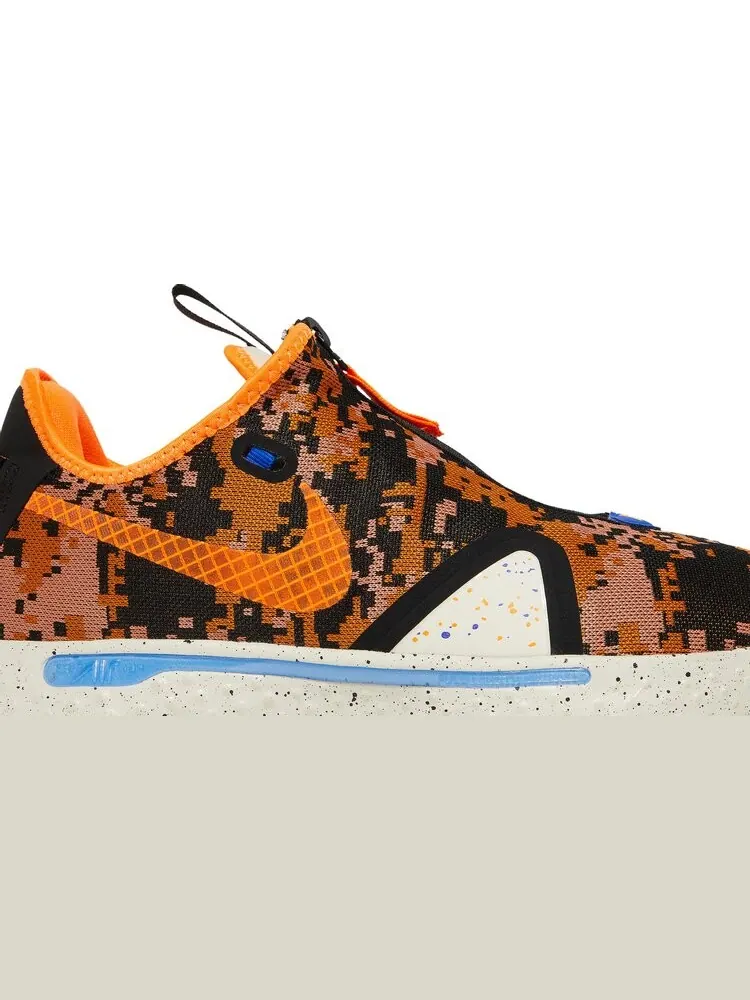 Кроссовки Nike PG 4 EP 'Digi Camo - Total Orange' — изображение 2 из 8, оранжевый