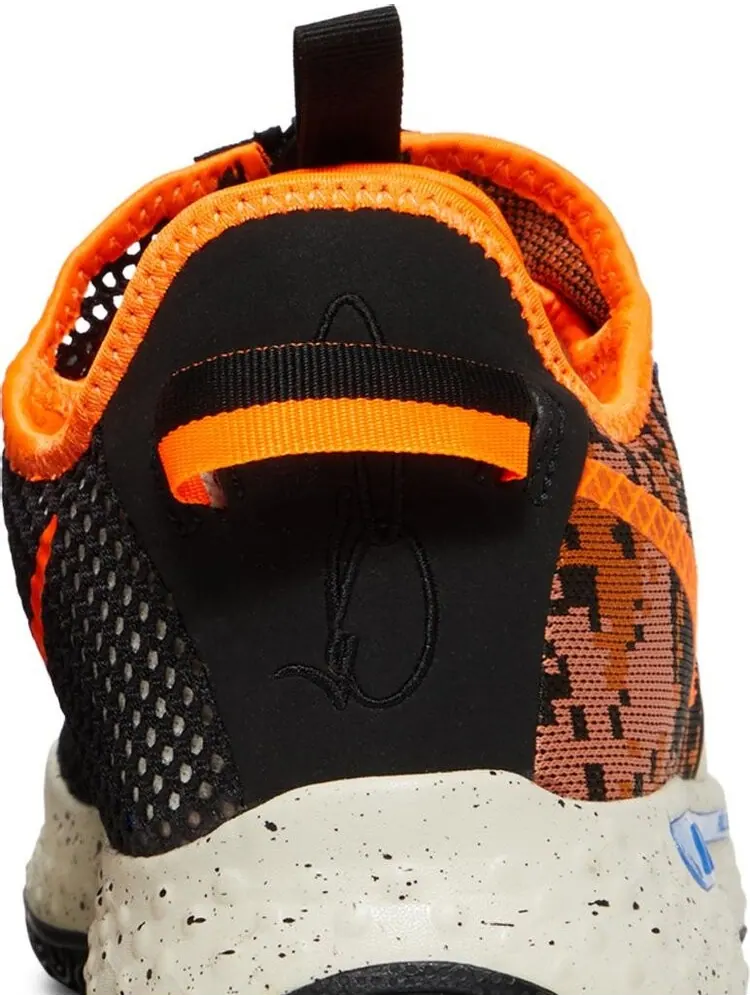 Кроссовки Nike PG 4 EP 'Digi Camo - Total Orange' — изображение 7 из 8, оранжевый