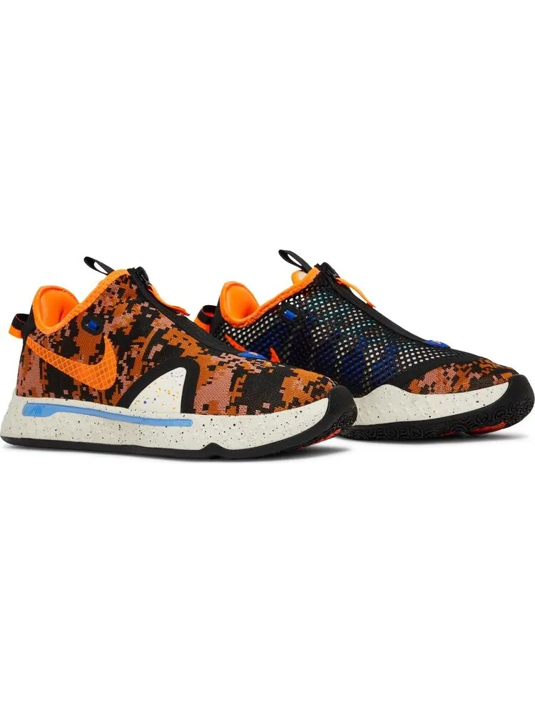 Кроссовки Nike PG 4 EP 'Digi Camo - Total Orange' — изображение 8 из 8, оранжевый