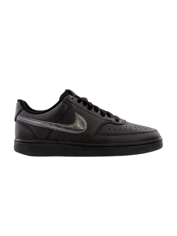 Кроссовки Nike Wmns Court Vision Low 'Black' — изображение 1 из 1, черный/белый