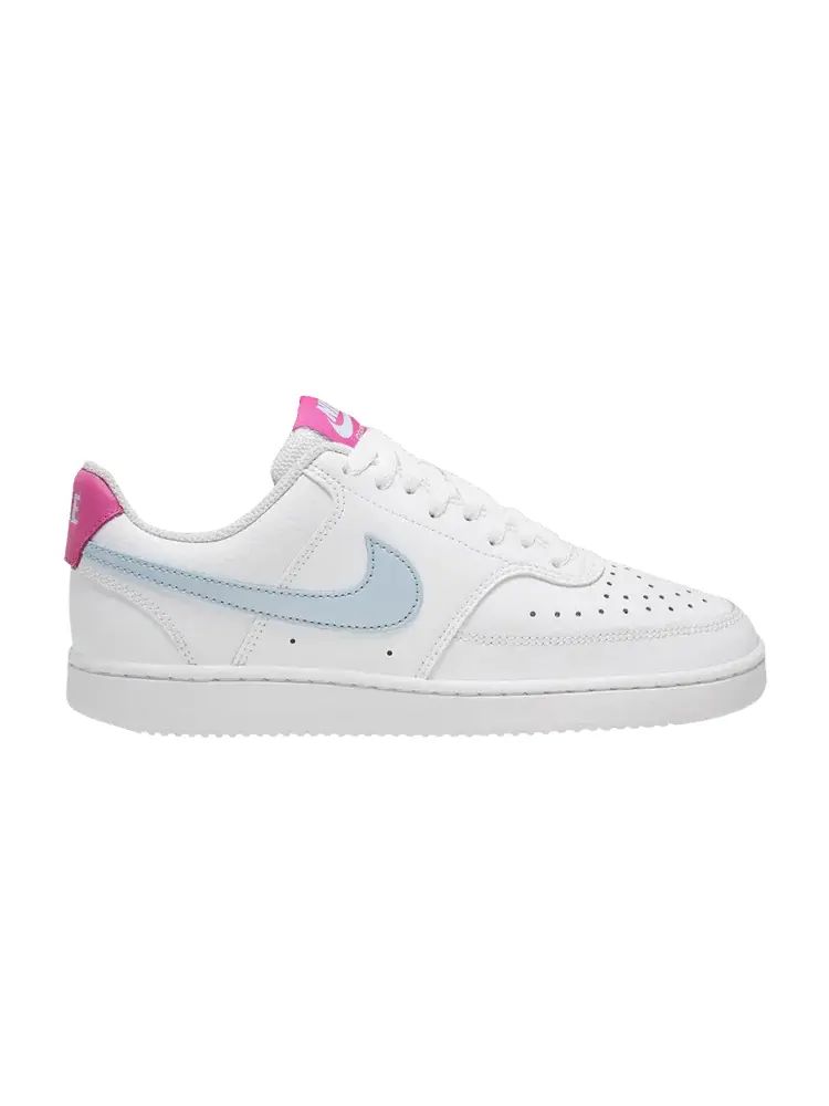 Кроссовки Nike Wmns Court Vision Low 'White Hydrogen Blue' — изображение 1 из 1, белый/синий/розовый