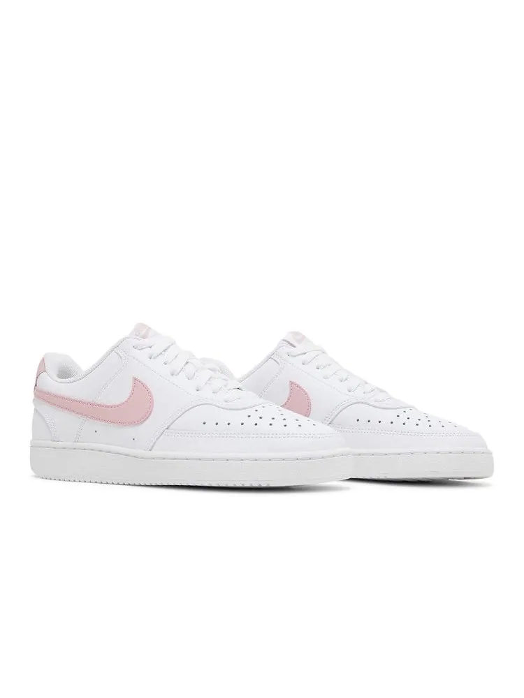 Кроссовки Nike Wmns Court Vision Low 'White Pink Glaze' — изображение 9 из 9, белый/розовый