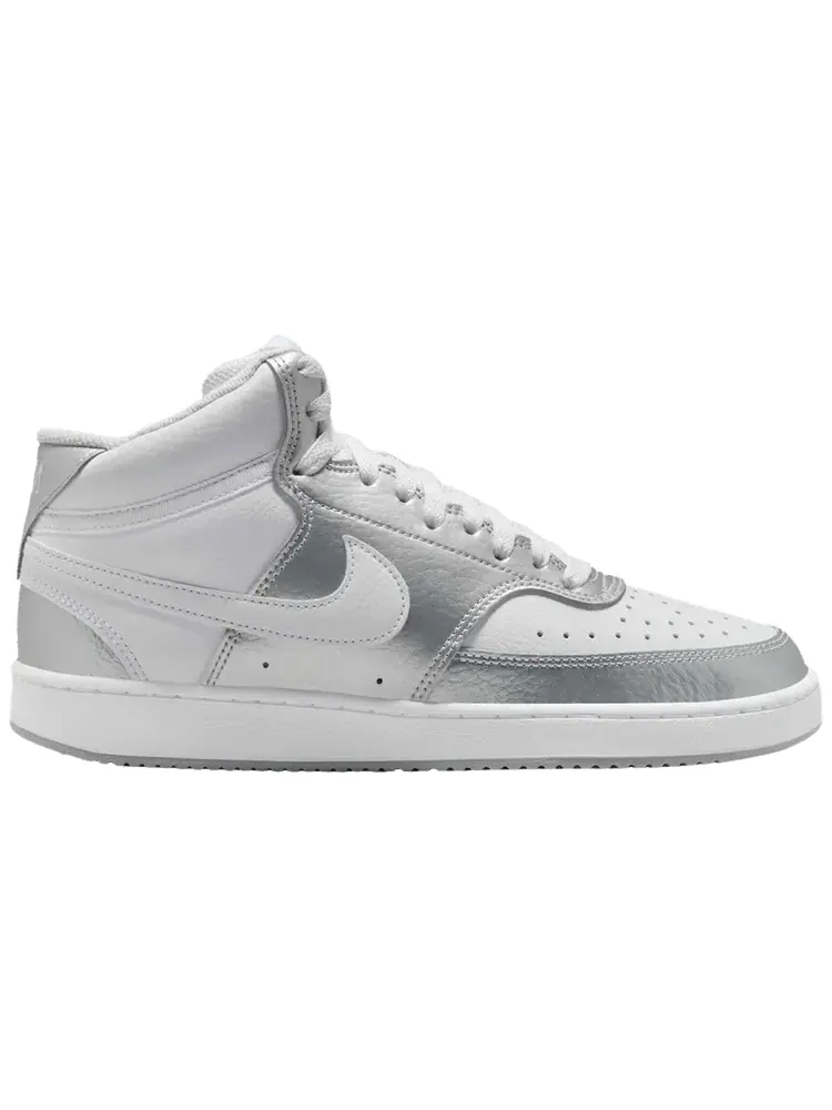 Кроссовки Nike Wmns Court Vision Mid 'Metallic Silver White' — изображение 1 из 1