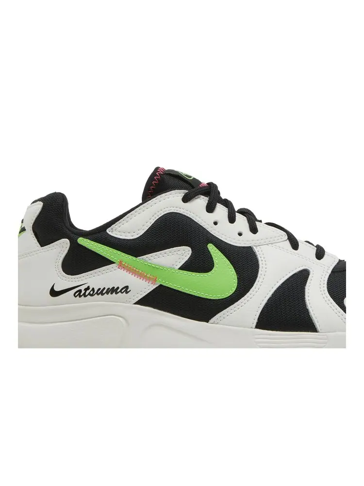 Кроссовки Atsuma 'White Green Strike' — изображение 2 из 8, белый зеленый
