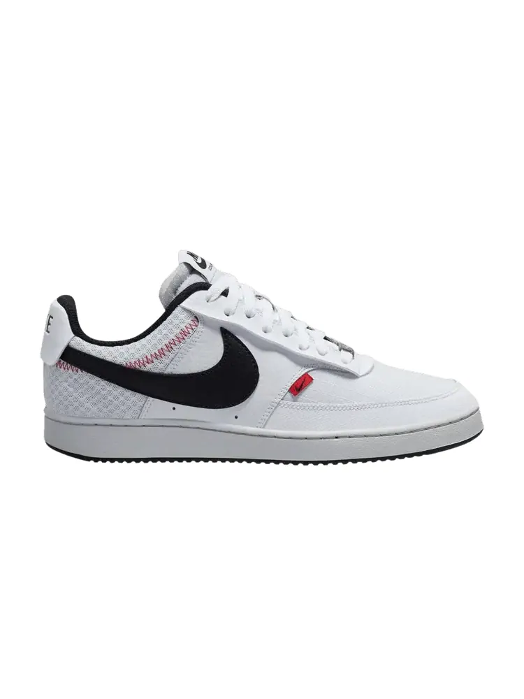 Кроссовки Nike Court Vision Low Premium 'White Black' — изображение 1 из 1, белый/черный//красный