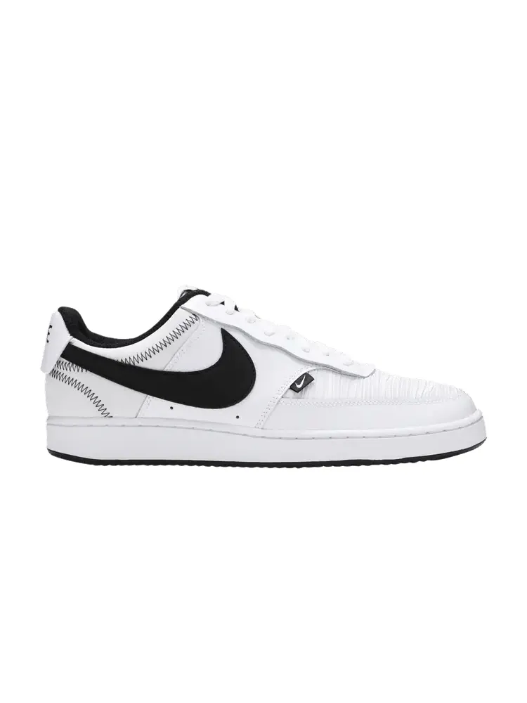 Кроссовки Nike Court Vision Low Premium 'White' — изображение 1 из 9, белый/черный