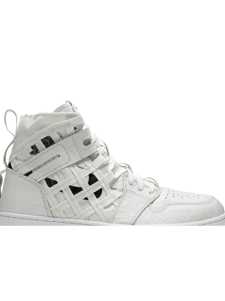 Кроссовки Air Jordan 1 High Cargo 'Metallic Silver' — изображение 2 из 4, белый