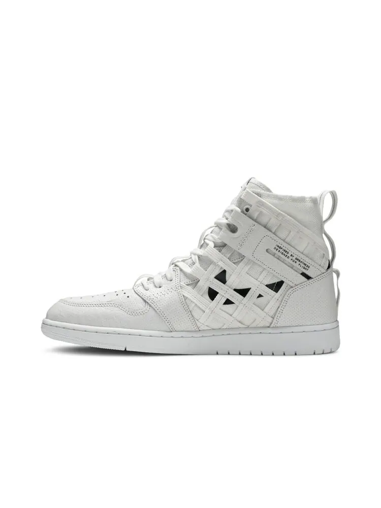 Кроссовки Air Jordan 1 High Cargo 'Metallic Silver' — изображение 3 из 4, белый