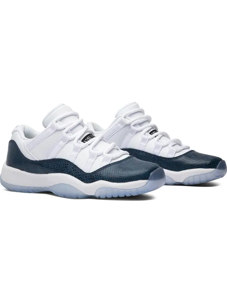 Кроссовки Jordan 11 Retro Low GS Navy Snakeskin 2019 — изображение 8 из 8, синий