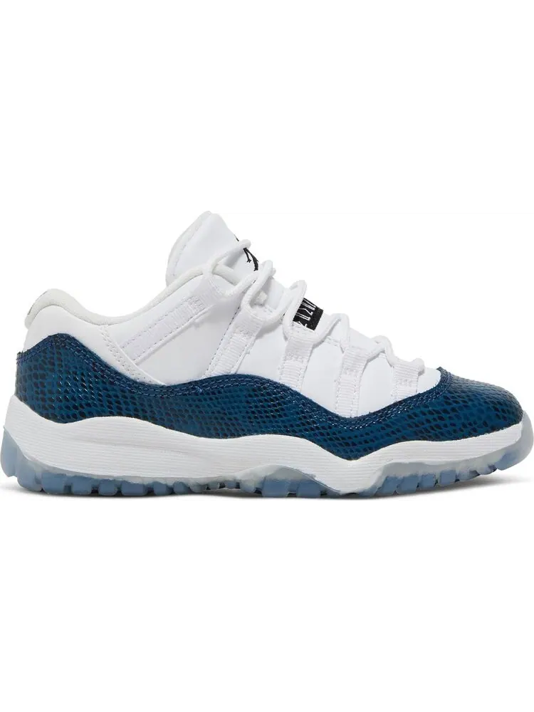 Кроссовки Air Jordan 11 Retro Low PS Navy Snakeskin 2019 — изображение 1 из 8, белый