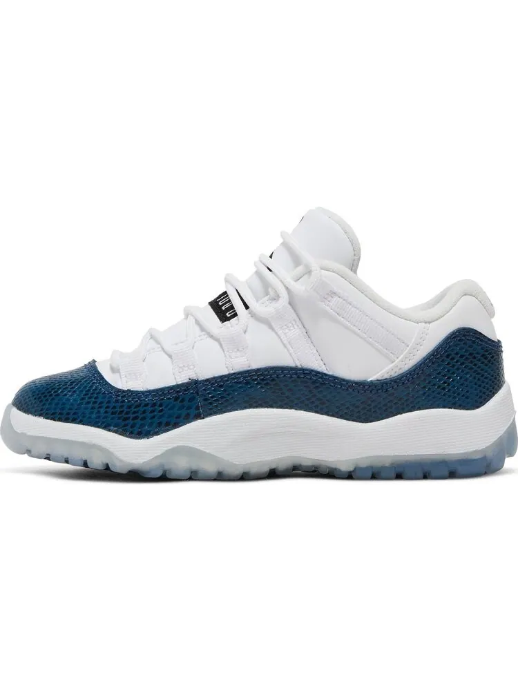 Кроссовки Air Jordan 11 Retro Low PS Navy Snakeskin 2019 — изображение 3 из 8, белый