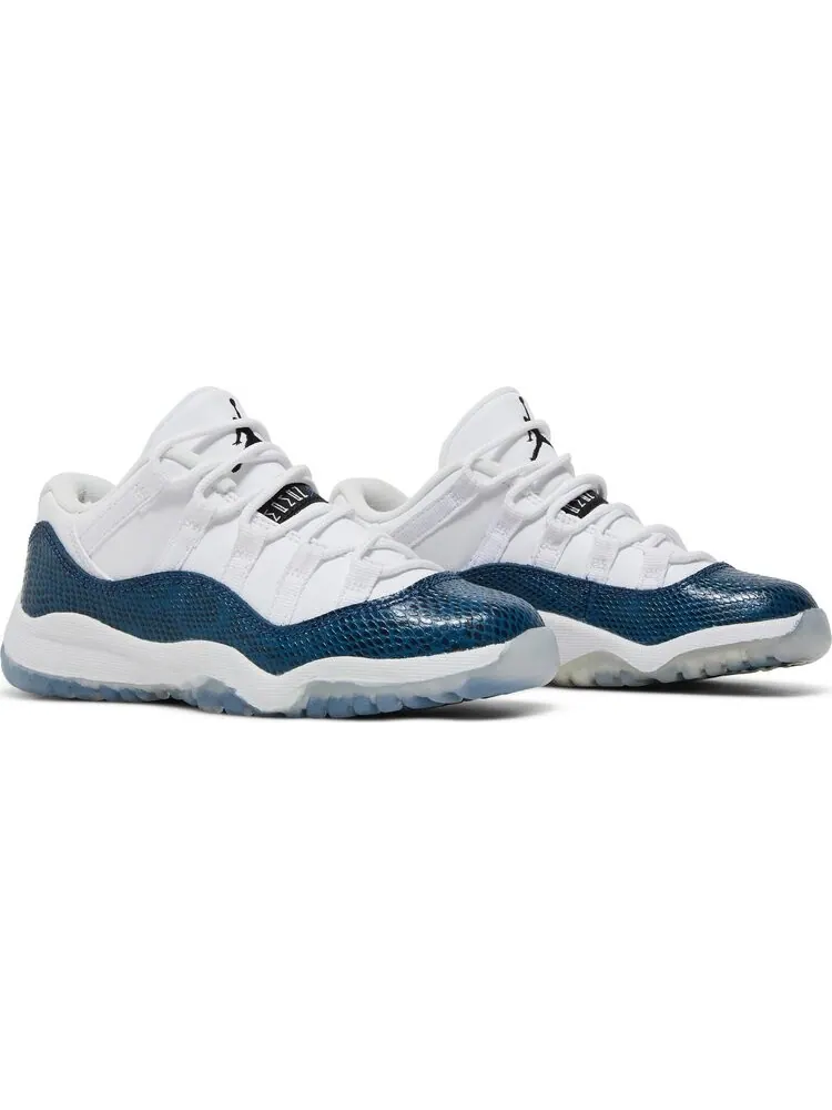 Кроссовки Air Jordan 11 Retro Low PS Navy Snakeskin 2019 — изображение 8 из 8, белый