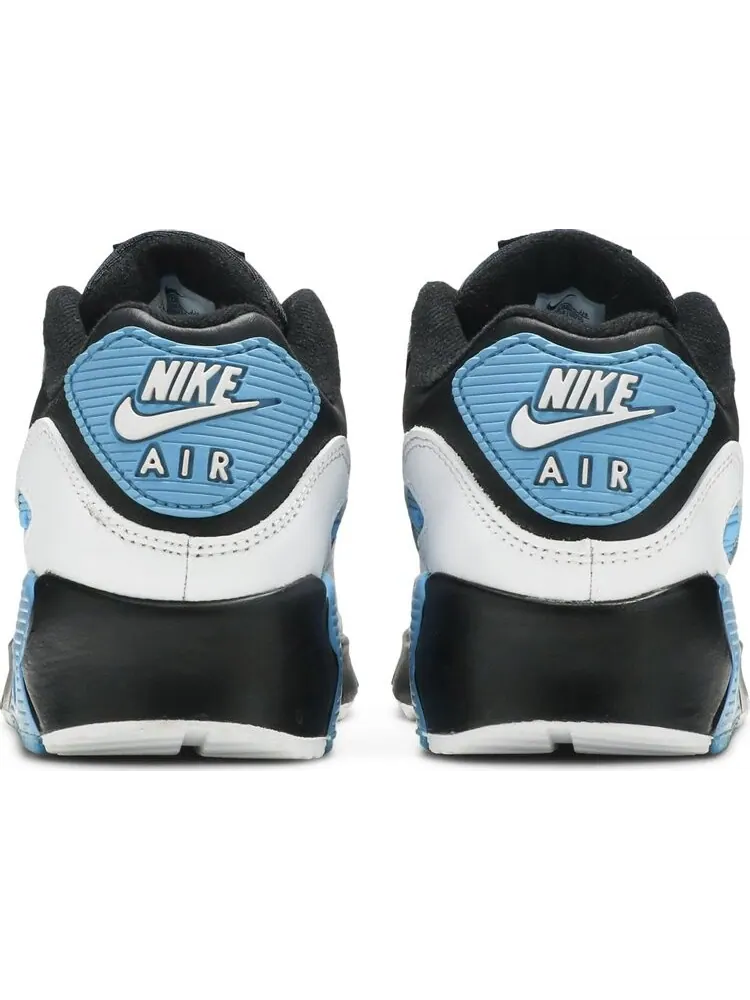 Кроссовки Nike Air Max 90 Leather GS 'Black Dark Grey' — изображение 6 из 8, черный