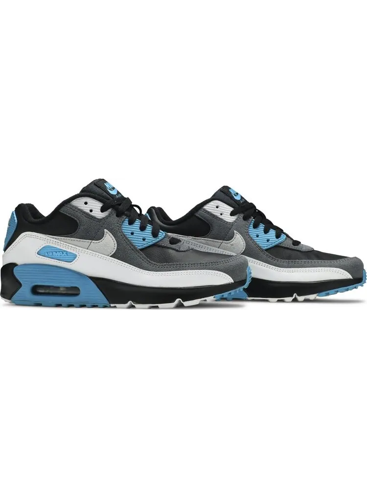 Кроссовки Nike Air Max 90 Leather GS 'Black Dark Grey' — изображение 8 из 8, черный