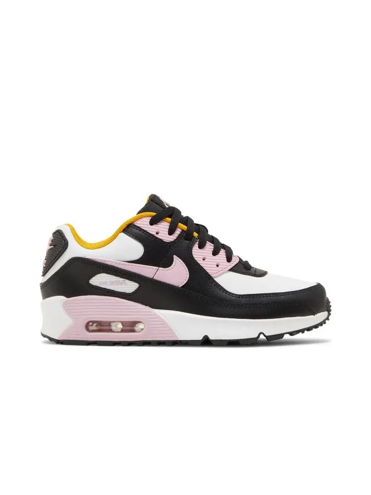 Кроссовки Nike Air Max 90 Leather GS 'Black Light Arctic Pink' — изображение 2 из 9
