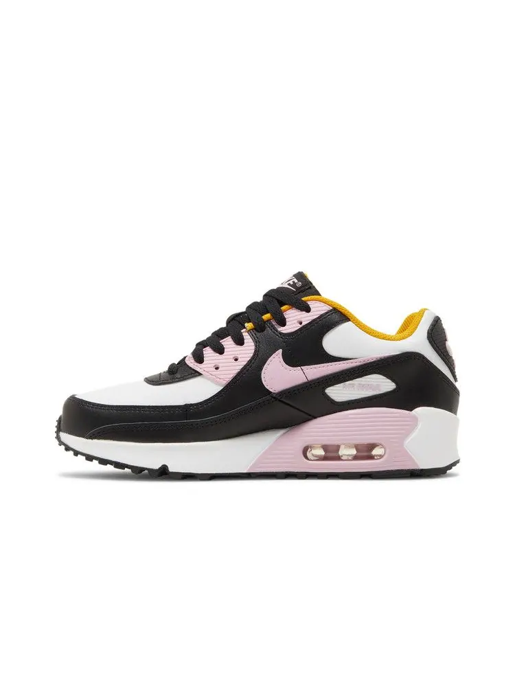 Кроссовки Nike Air Max 90 Leather GS 'Black Light Arctic Pink' — изображение 4 из 9