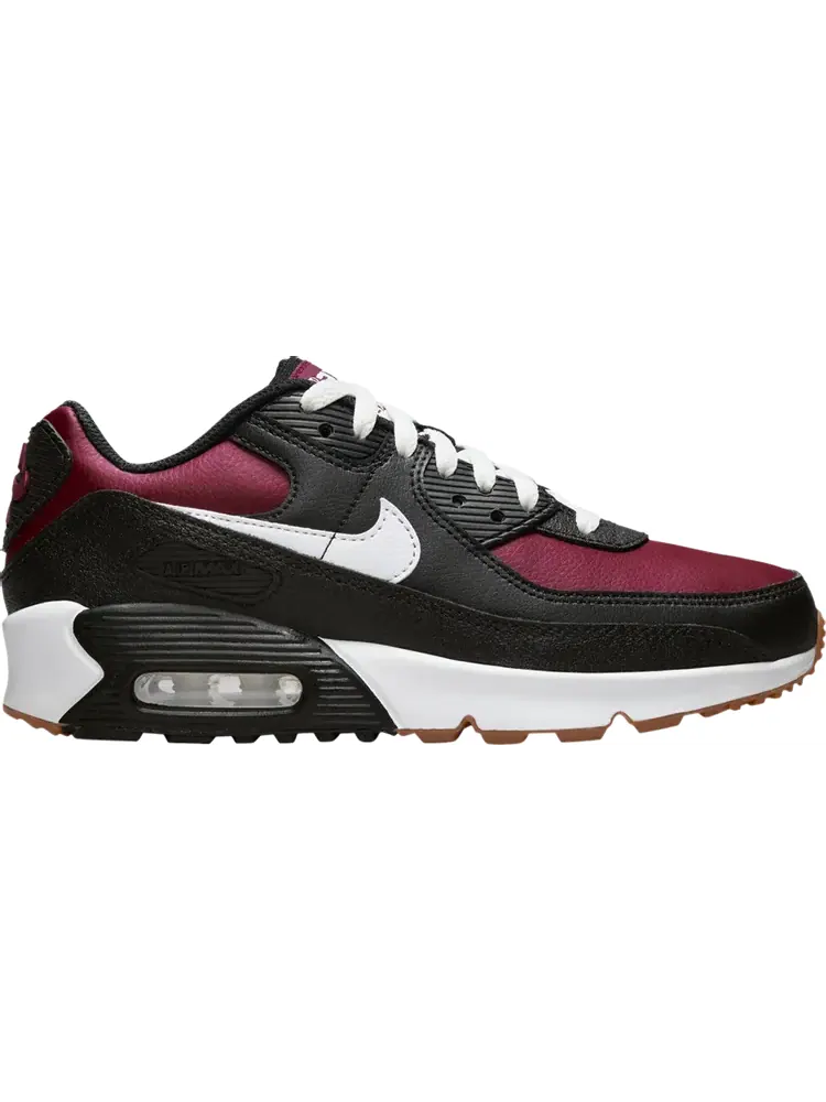 Кроссовки Air Max 90 Leather GS 'Black Team Red' — изображение 1 из 1, черный