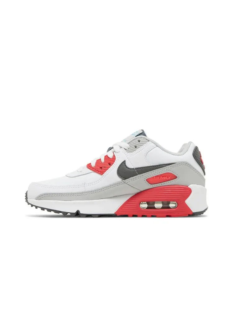 Кроссовки Nike Air Max 90 Leather GS 'White Chlorine Blue' — изображение 4 из 9