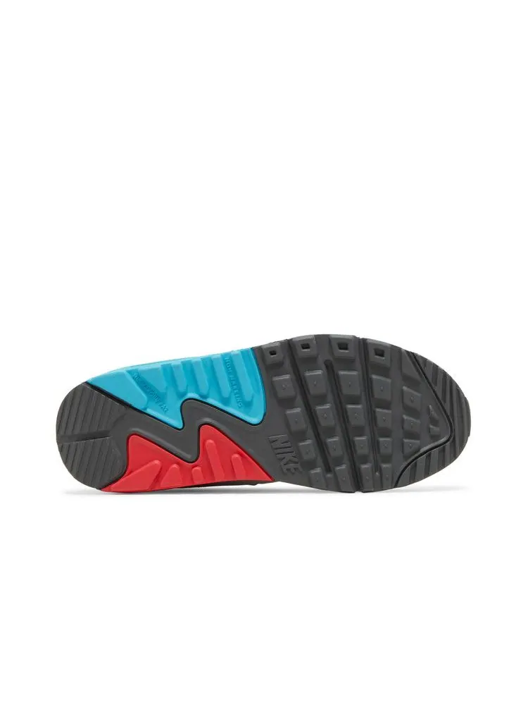 Кроссовки Nike Air Max 90 Leather GS 'White Chlorine Blue' — изображение 5 из 9