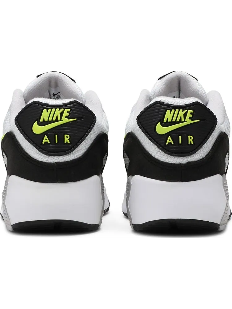 Кроссовки Nike Air Max 90 GS 'White Hot Lime' — изображение 6 из 8, белый